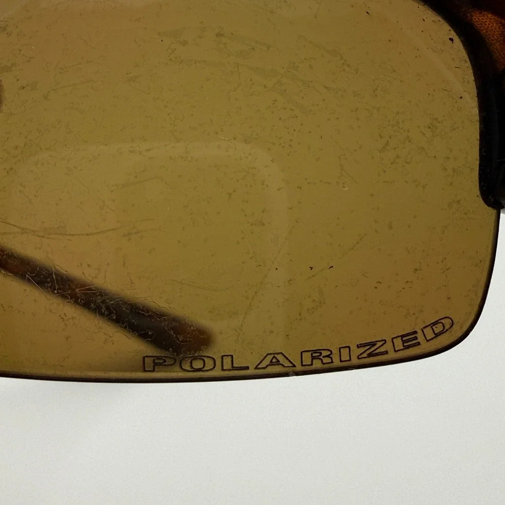 Oakley Half Jacket Sunglasses Mens Tortoise Polarized Bronze Wrap Sport USA